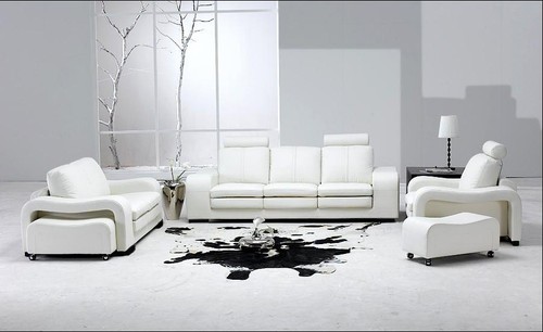 Ledersofa couch wohnlandschaft - couch,