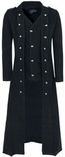 Vixxsin Wintermantel Herren Walker Coat schwarz Gothic, Romantik, Steampunk