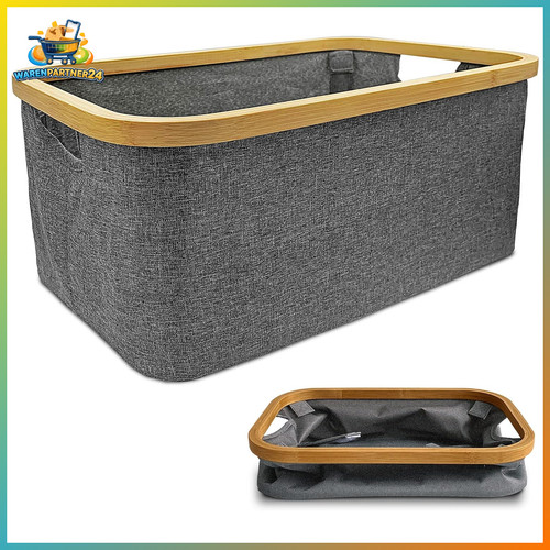Wäschekorb 50l faltbar grau - 50l,
