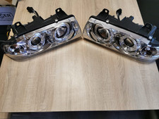 LED Angel Eyes Scheinwerfer für BMW E36 Limousine Touring Compact chrom
