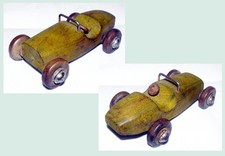 Alter Holz Rennwagen Rennauto Erzgebirge Vorkrieg