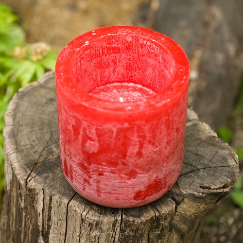 Kerzentopf rot 50 stunden - 'rot',