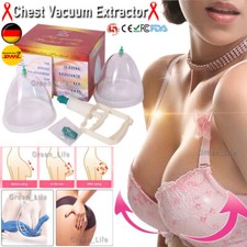 2tsk Vakuum Brustvergrößerung Pumpe Heben Saugen Schröpfen Saugtherapiegerät DE