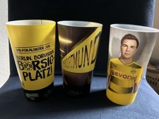 BVB 3 Stadionbecher Sammelbecher 09 DFB Pokalsieger 2017 Borsigplatz Mario Götze