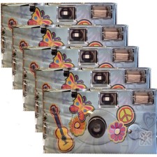 5x Einwegkamera "Flower Power"