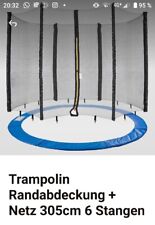 trampolin sicherheitsnetz 305 mit stangen