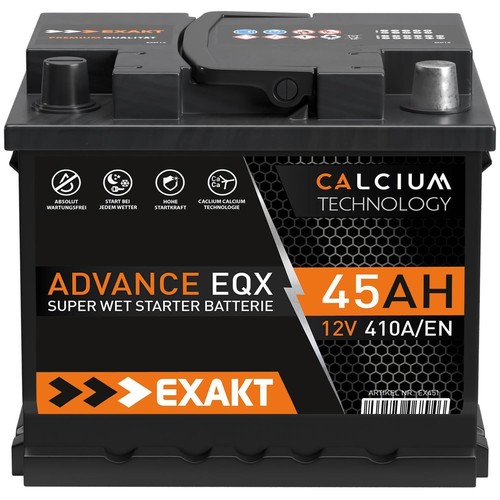 Autobatterie exakt 12v 45ah - exakt,