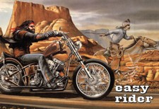 Blechschild easy rider chopper - easy,