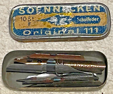 Schöne Alte Blechdose Soennecken - Soennecken Original 111 - mit 6 Schulfedern