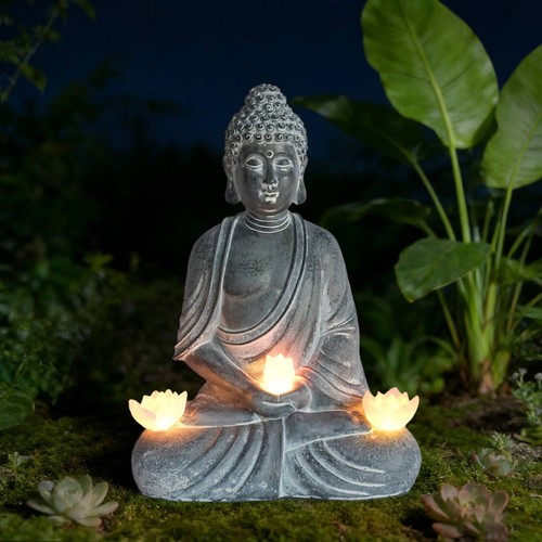 Buddha dekofigur mit - buddha-dekofigur,
