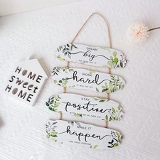 Holz Wanddeko Motivierende