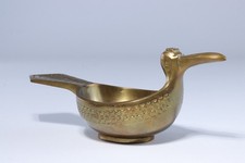 VALMAZAN alte Messing Schale Figur Vogel Skulptur Mid-Century-Modern Ente ?