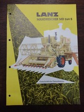 Lanz sales brochure combine - lanz, brochure-combine
