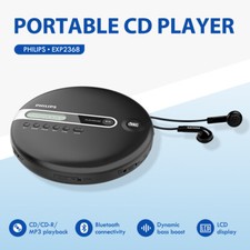 Philips Portable CD Player EXP2368 Bluetooth CD-R/CD-RW MP3(black)