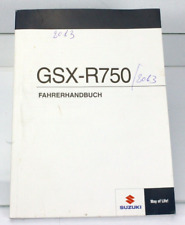 Suzuki GSX-R 750 GSX-R750 Betriebsanleitung Fahrerhandbuch L1