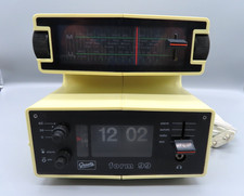 #SE4655#Vintage Graetz form 99 Radiowecker Klappzahlen Clock Space Age *getestet