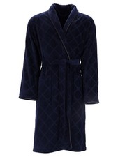 Vossen Herren Bademantel mit Schalkragen Barron Gr. S-XXL camel-graphit-blau