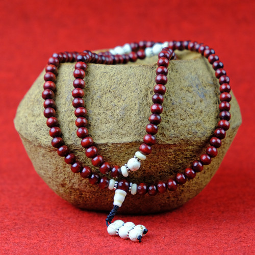 Rosenholz kette braun - rosenholz, holz