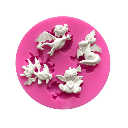 Silikonform drache baby kinder - drache,
