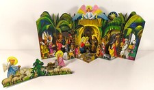 KUBASTA FALTKRIPPE PAPIERKRIPPE 3D Pappkrippe orientalisch Weihnachtskrippe 42cm