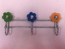 Garderobenhaken blumig 3 fach und 2 Einzelne