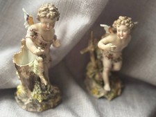 Antike Porzellan Amor Figuren, Volkstedt, 1875