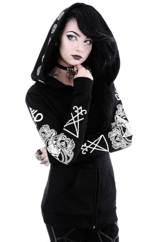 Gothic magie symbol hoodie - magie,