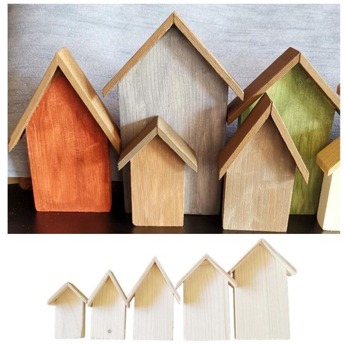 Holz haus silhouette mit dach - holz,
