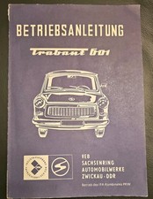 Betriebsanleitung Handbuch Trabant 601 Standard / S und S de Luxe  DDR PKW 1981