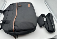 Eastpack Schultertasche Laptoptasche Schwarz Braun Uni  Kofferschlaufe Messenger