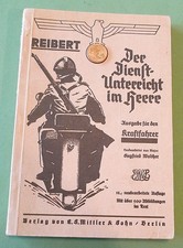Reibert Dienstunterricht im Heere Ausgabe für den Kraftfahrer Jahrgang 1941