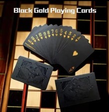 Hochwertige Pokerkarten Schwarz Spielkarten Premium Set Spiel