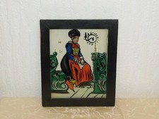 Bäuerliches Hinterglasbild um