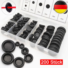 200x Sortiment Kappe Set Blindstopfen Gummi Stopfen KarosserieStopfen KFZ PKW A