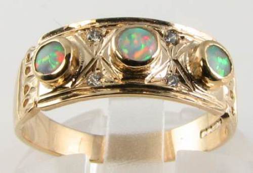 Großer 9ct gold opal - 9k,