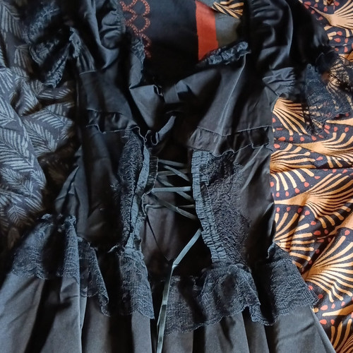 Damen gothic kleid schwarz - gothic,