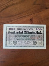 Reichsbanknote 200 Milliarden Mark 1923 - Deutsches Reich Geldschein