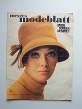 Meyers Modeblatt September 1968 Zürich Zeitschrift Mode Nähen Handarbeit Vintage