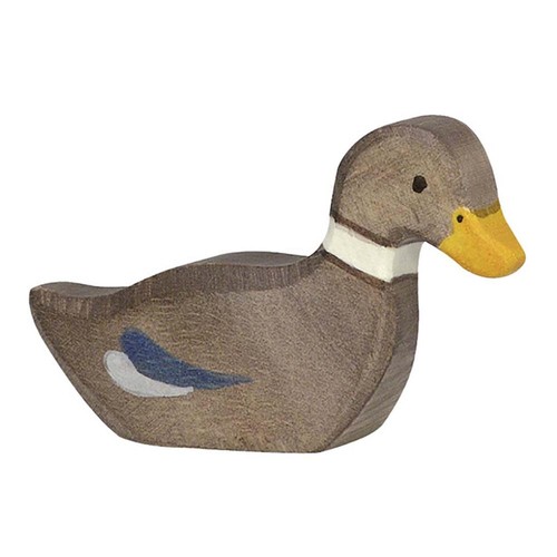 Holztiger ente schwimmend - holztiger-ente,