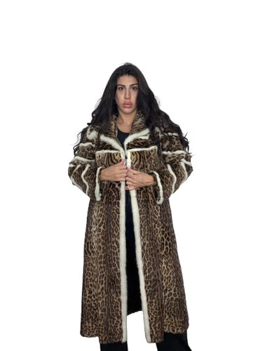 Vintage leoparden pelzmantel - vintage,