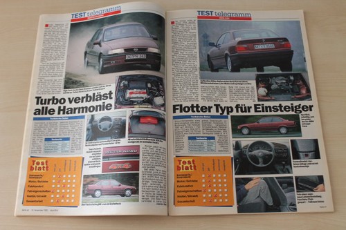 Auto bild 1993 opel - 46/1993, vectra
