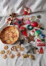 Konvolut Weihnachtsdeko und Bastelbedarf