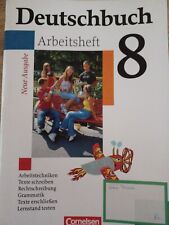 Deutschbuch 8. Schuljahr Gymnasium.  Arbeitsheft mit Lösungen, V1