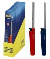 2 X CLIPPER FEUERZEUG BBQ LOG KÜCHE KERZE LANGE REICHWEITE RÖHRE GASKOCHER FEUERZEUGE