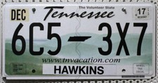 Tennessee Nummernschild USA