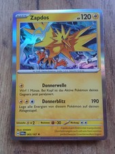 Pokemon Holo Karte Zapdos