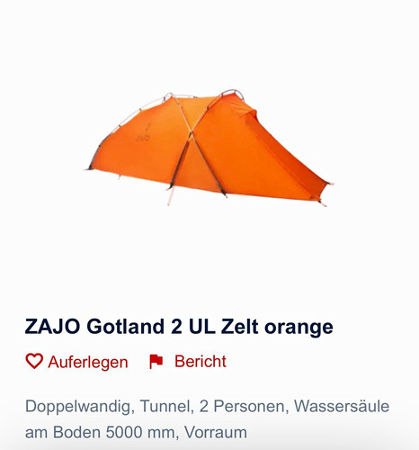 Zajo gotland tunnelzelt - zajo, ul