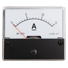 Messinstrument 0 - 15 A DC zum Einbau, Einbaumessinstrument, Analog Amperemeter