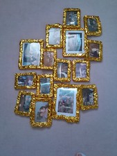 19  Stück Schwarz - natur Bilderrahmen Set Versch. Größen, Multi Rahmen Collage