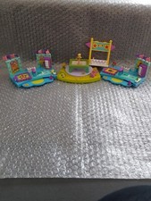 Polly Pocket Mattel 1999 Turnfest Gymnastik Trampolin mit 2 Figuren Magnet RAR 